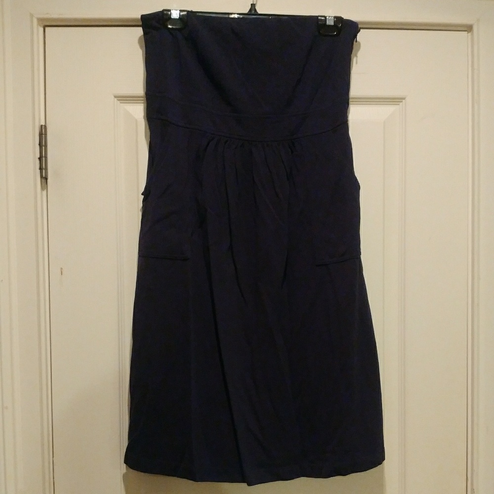 Stunning J.Crew Summer Navy Strapless Dress! 12 - Picture 2 of 7